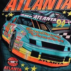 Vintage NASCAR Thunder Atlanta T-shirt 90s Racing Double Sided Small