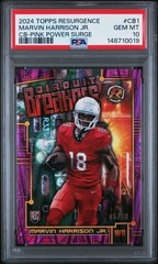 2024 TOPPS RESURGENCE CB1 MARVIN HARRISON JR. PINK POWER SURGE #5/10 PSA 10 RC