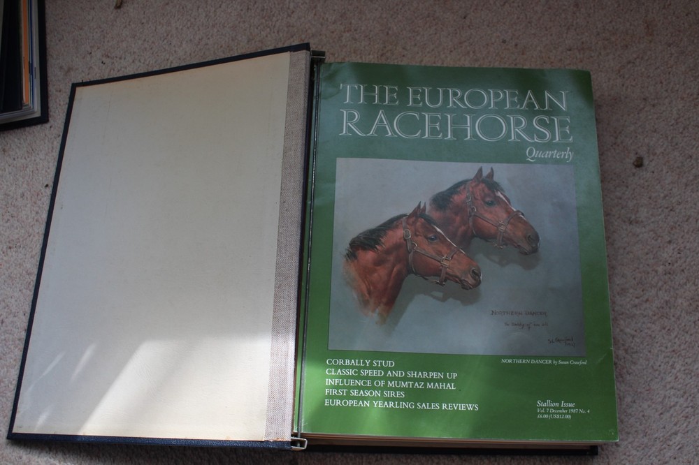 The European Racehorse 1987 4 issues Mo 1 – 4 in bound volume 310 x 235mm