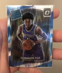 DE’AARON FOX 2017-18 DONRUSS OPTIC RATED ROOKIE SHOCK PRIZM RC