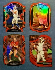2020 Select Football RED DIE-CUT PRIZMS with Rookies All Levels You Pick