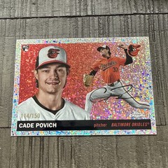 2025 Topps Chrome Platinum Cade Povich Speckle Refractor /150 RC