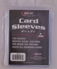 BCW Penny Card Sleeves 2-5/8″ x 3-5/8″ Standard Trading Card Sleeves 2 Mil (100-