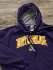 ECU Pirates Knights Apparel Fleece Pullover Hoodie Mens XL East Carolina Purple