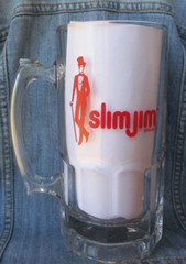 SAN FRANCISCO 49ERS Slim Jim 8″ Glass Mug 32 Ounces NFL Football