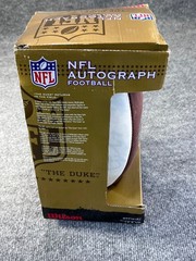 Wilson NFL Official Size Autographed Football Fan In Box “The Duke” 11-13 LBS