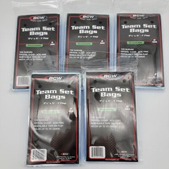500 BCW Resealable Team Set Bags (1-RTSB) | 5 Packs of 100