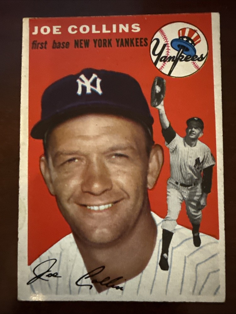 1954 Topps #83 Joe Collins New York Yankees Vintage Baseball Trading Card