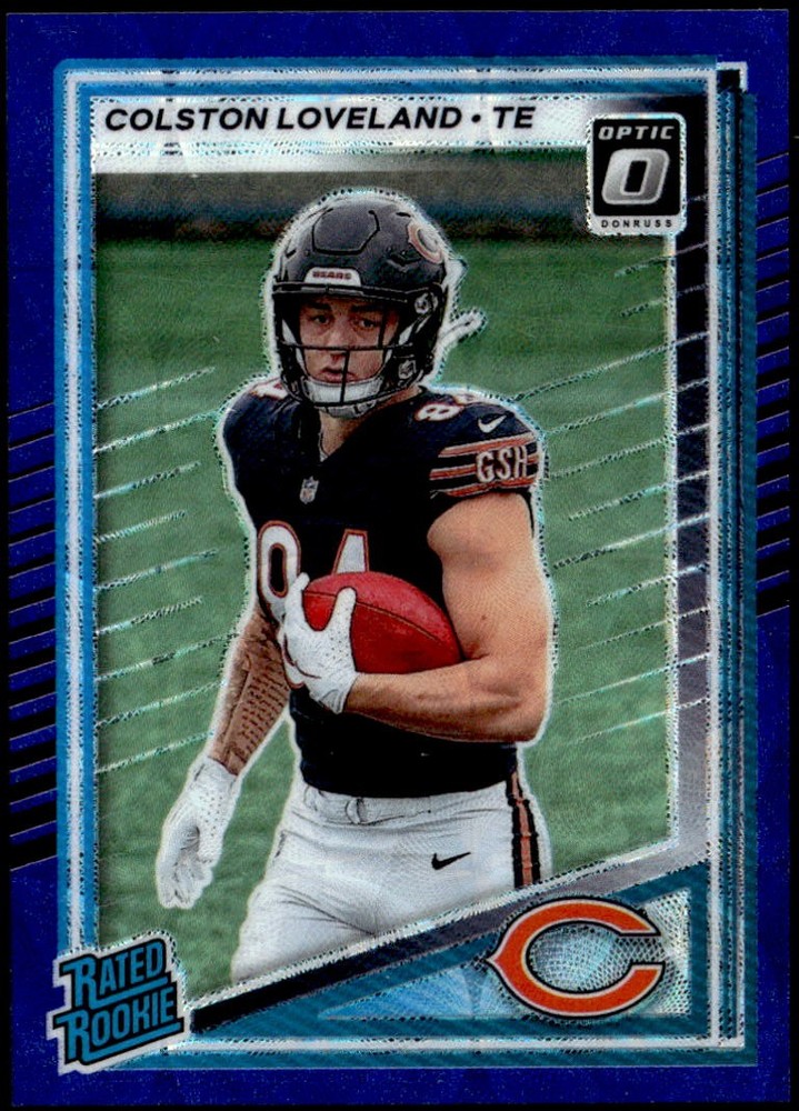 2025 Donruss #310 Colston Loveland Optic Rated Rookies Preview Blue Scope F5