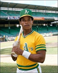 Rickey Henderson Photo 8X10 – 1981 Donruss Card Photo A’s FREE SHIPPING