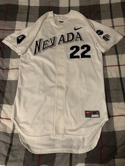Nike Nevada Wolf Pack Baseball Jersey Size 46 White Mountain West