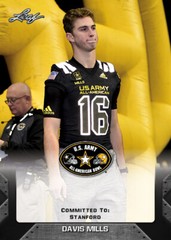 Davis Mills 2017 Leaf US Army All-American Rookie RC Stanford