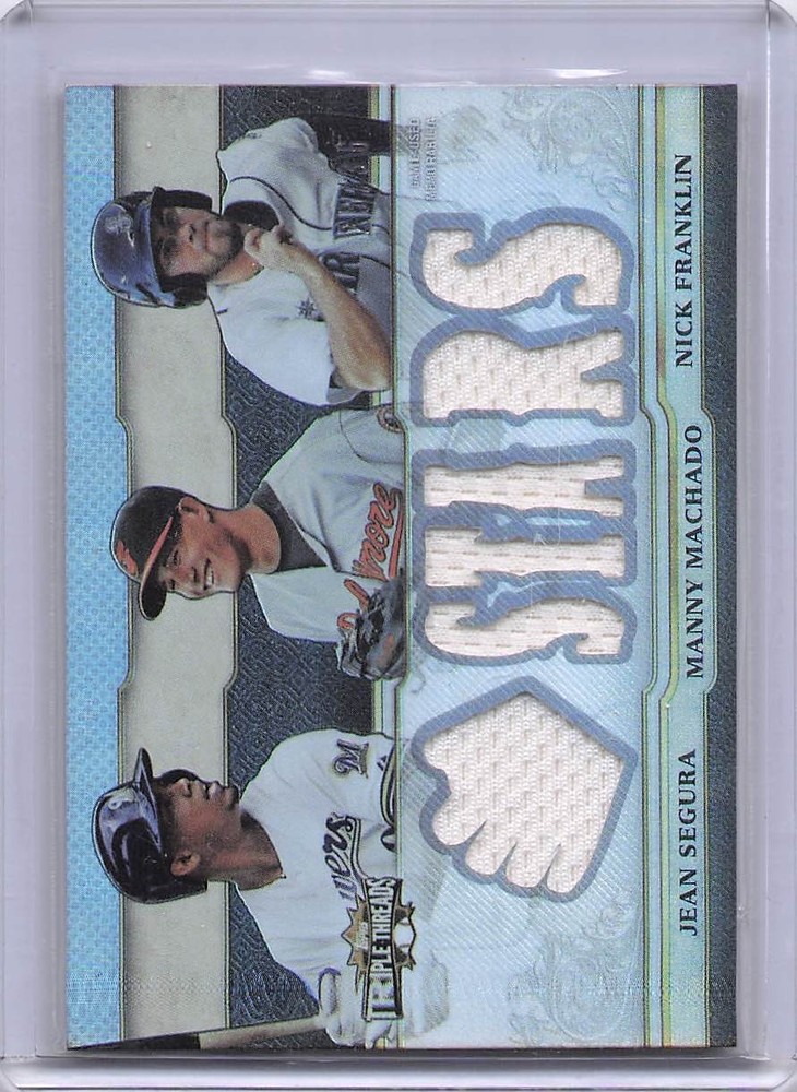 2013 Topps Triple Threads Nick Franklin Jean Segura Manny Machado Patch /36