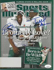 Signed DONOVAN McNABB TERRELL OWENS EAGLES SI Sports Illustrated 9/26/2005 JSA