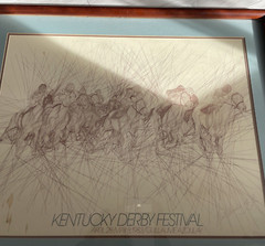 Kentucky Derby”Preakness”1983 By Guillaume Azoulay Signed Framed