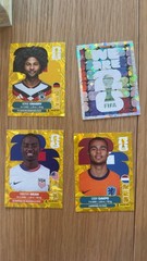 2026 Panini FIFA World Cup Sticker Gold Crumple Online Exclusive Sticker Singles