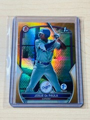 2023 Josue De Paula Bowman 1st Edition #BPPF-111 1st Gold Foil Parallel 31/50