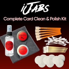iJabs Card Cleaning Kit – Spray Polish Shine Pokemon One Piece Panini MTG PSA
