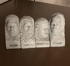 Memphis Grizzlies Mount Grizzmore Complete Set Allen Gasol Randolf Conley