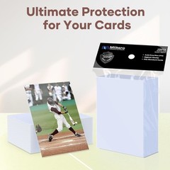 100 Count Card Sleeves, Clear Soft Trading Card Sleeves, Polypropylene PP, Fi…