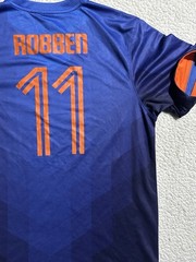 Netherlands 2014/15 Away Shirt Robben #11 Blue And Orange 2XL