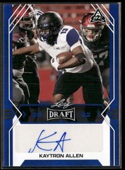 2022 Leaf Draft #BA-KA1 Kaytron Allen Autograph Blue Rookie Auto RC