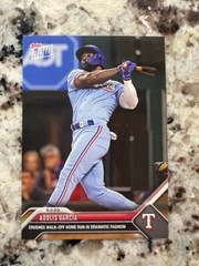 2023 TOPPS NOW MLB CARD TEXAS RANGERS ADOLIS GARCIA #810 WALK-OFF HR