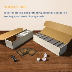 Easy Assemble 6 Count Trading Card Boxes with Dustproof and Stackable Design