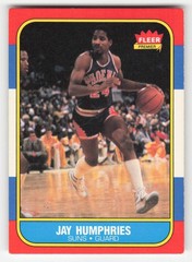Jay Humphries 1986-87 Fleer #49 Phoenix Suns VG