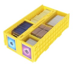 BCW Collectible Card Bin 1600 Ct – Yellow – Fits BCW Magnetics and Toploaders