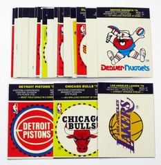 1979-80 Fleer Basketball Logo Sticker Set (22) 1 for Each Team