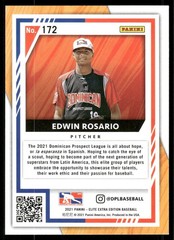 2021 Elite Extra Edition Pink #172 Edwin Rosario – BB