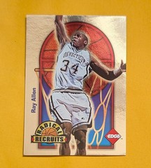 1996 Collector’s Edge Rookie Rage #2 Ray Allen Radical Recruits #/6750 Rookie E1