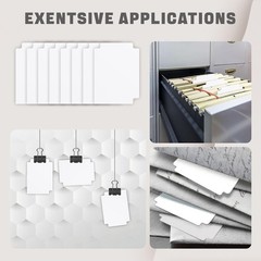 100 White Trading Card Dividers with Tabs for Sports Card Box Organizer
