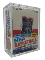 Acrylic Display Case Magnetic FITS 1986-87 Fleer Basketball Wax Pack Box Jordan