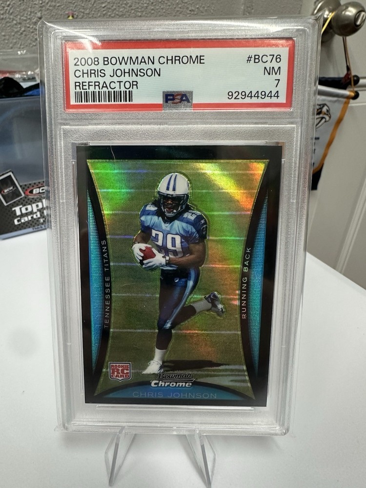 2008 Bowman Chrome – Chris Johnson #BC76 Refractor (RC)
