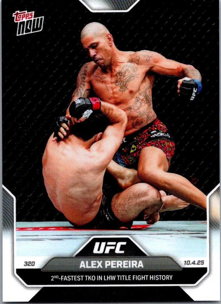 Alex Pereira Base Topps Now UFC 31 NM