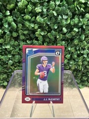 2024 Panini Donruss Optic – Rated Rookie J.J. McCarthy #235 Pink Prizm (RC) – E1