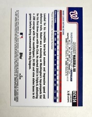2025 Topps Chrome Update Robert Hassel RC /99 Green SSP Wave Refractor Parallel