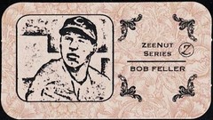 BOB FELLER – Z Series “SPOT THE WINNER” BASEBALL Tobacco Card – CINCINNATI REDS