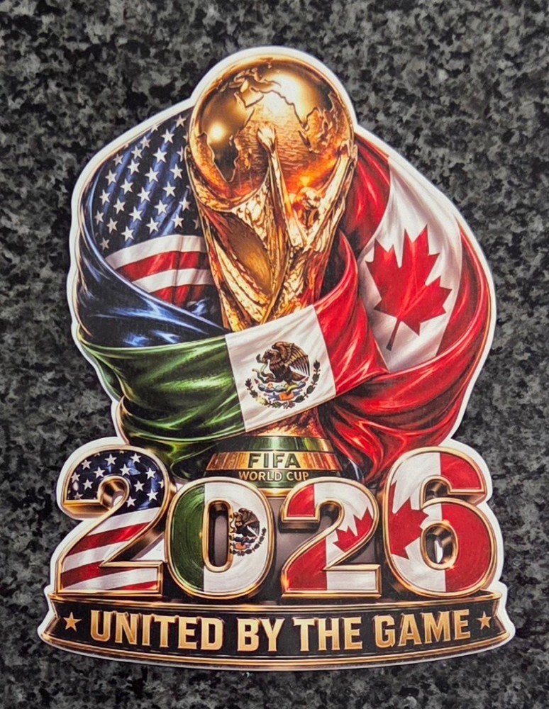 2026 FIFA World Cup Trophy USA Mexico Canada Decal / Sticker Water Resistant UV