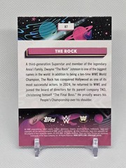 2026 WWE Topps Chrome Cosmic The Rock Blue Moon Refractor 72/99 Legends #87 SP