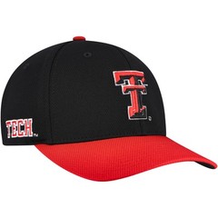 Men’s Top of the World Black/Red Texas Tech Red Raiders Reflex Two-Tone Flex Hat