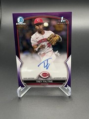 2023 Bowman Chrome 1st Purple Refractor Auto /250 Trey Faltine #CPA-TF