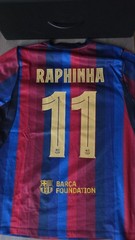 Nike FC Barcelona Raphinha #11 Men’s Jersey Size L Soccer UCL Blue Red