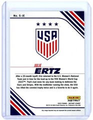 Julie Ertz 2023 Panini Instant US WOMEN’S NATIONAL TEAM Card #S-JE USWNT