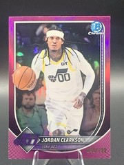 2025-26 Bowman – Chrome Jordan Clarkson #BCV-190 Fuchsia Mojo Refractor /299