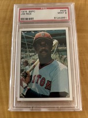 Rare Vintage 1975 SSPC Jim Rice Rookie Card RC PSA 9 Mint Red Sox HOF Low Pop!