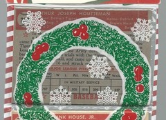1952 TOPPS Christmas RACK PACK POSSIBLE MICKEY MANTLE ROOKIE/ED MATHEWS R!!!