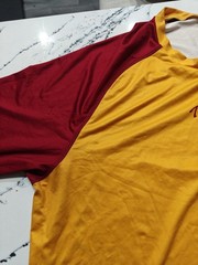 VTG Nike Trojans USC Men Red Gold Long Sleeve Dri Fit T-Shirt Sz XL Graphic